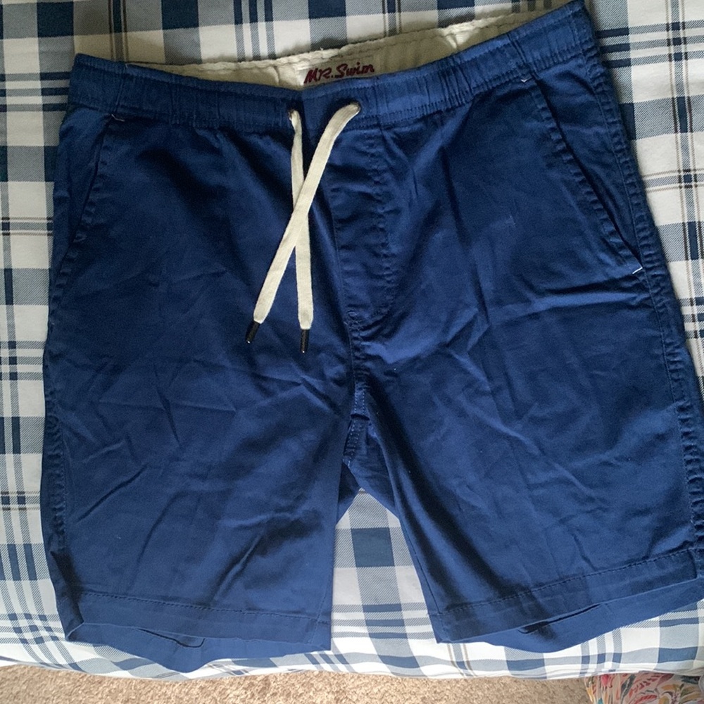 Men’s Mr. Swim Navy Blue Chino Shorts, Size M, NWT